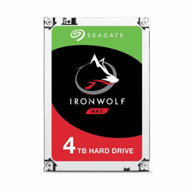 Seagate IronWolf 4 TB 3.5 inch Internal Hard Drive for 1-8 Bay NAS Systems (5900 RPM, 64 MB Cache up to 6.0Gb/s, 180 TB/Year Workload Rate)