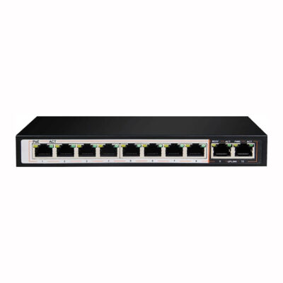 D-Link 8 Port Gigabit PoE Switch – 8 PoE+ 2 Uplink Port 250m DGS-F1010P-E
