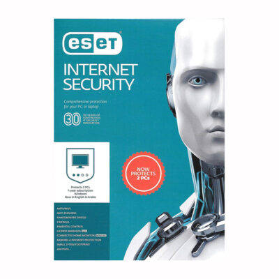 ESET INTERNET SECURITY 2021 – 2 USERS FOR 1 YEAR AUTHENTIC MIDDLE EAST VERSION