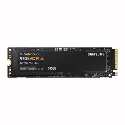 SAMSUNG 970 EVO PLUS NVME M.2 500 GB Internal Solid State Drive, 500GB, Black, MZ-V7S500BW
