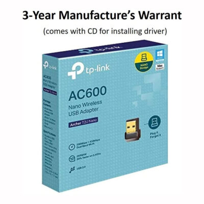 TP-Link Archer T2U Nano AC600 433 150 Wireless Dual Band USB Adapter