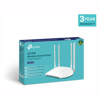 TP-Link TL-WA1201 Access Point Dual Band AC1200, Supports Passive PoE, Supports Access Point, Range Extender, Multi-SSID, and Client modes, Boosted Coverage