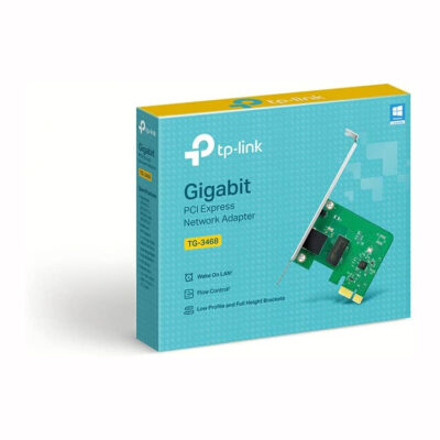 TP-Link 10/100/1000Mbps Gigabit Ethernet PCI Express Network Card (TG-3468), PCIE Network Adapter, Network Card, Ethernet Card for PC, Win10 supported