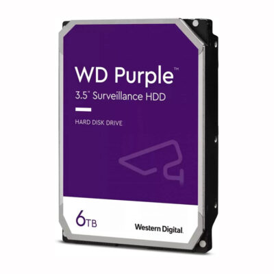 Western Digital 6TB WD Purple Surveillance Internal Hard Drive HDD – SATA 6 Gb/s, 256 MB Cache, 3.5″ – WD63PURZ