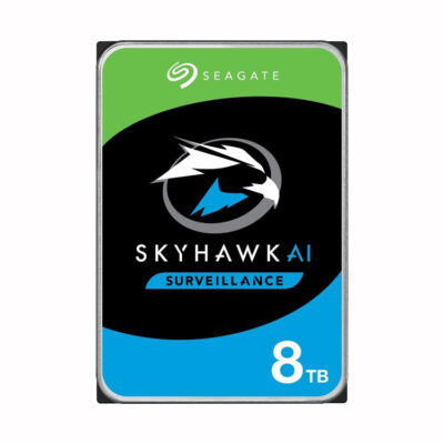 Seagate Skyhawk AI, 8 TB, Video Internal Hard Drive, 3.5″, SATA, 6Gb/s, 256MB Cache, for DVR/NVR Security Camera System, (ST8000VE001)