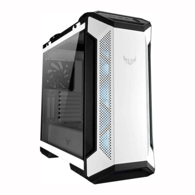 ASUS Tuf Gaming Gt501 White Edition Case Supports Up To Eatx With Metal Front Panel 120 Mm Rgb Fan, 90Dc0013-B49000
