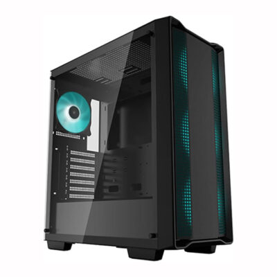 Deepcool CC560 Mid-Tower Computer Case / Gaming Cabinet – Black | Support – Mini-ITX / Micro-ATX / ATX | Pre-Installed 3 x 120mm Fans in Front and 1 x 120mm Fan in Rear – R-CC560-BKGAA4-G-1